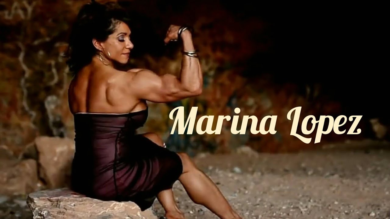 Marina Lopez Muscle Woman Fitness Model Female Bodybuilder Sport Girl Stron...